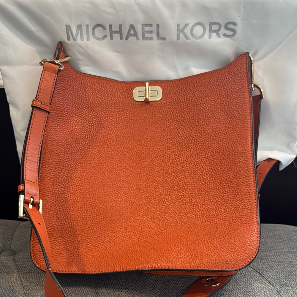 Michael Kors Orange Shoulder Crossbody Bag